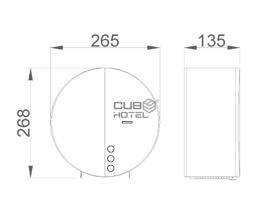 Porta Rolos Industrial Aço Inox Bronze Escovado PVD